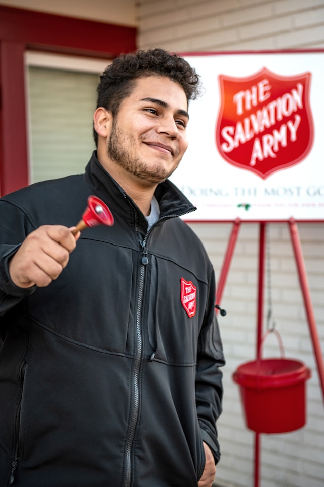 Volunteer from the Salvation Army